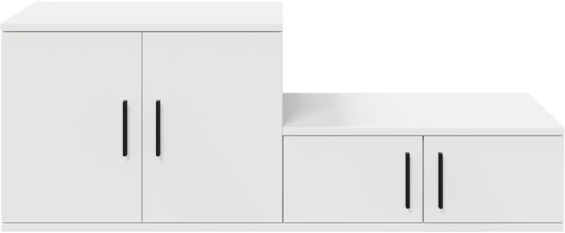 vidaXL Λευκή Ντουλάπα Αποθήκευσης 118x41x40 εκ. από Επεξεργασμένο Ξύλο