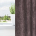 vidaXL Βελούδινες Κουρτίνες 2 τμχ με Οπές Καφέ 225x140 εκ