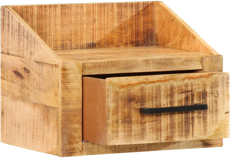 vidaXL Κομοδίνο 40x30x30 εκ. Μασίφ Ξύλο Ρουστίκ Μάνγκο