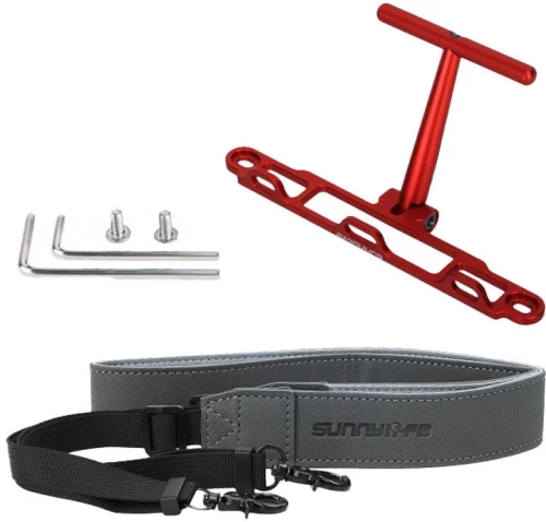 Mount with strap Sunnylife for DJI RC / RC 2 controller (red) ZJ764-R