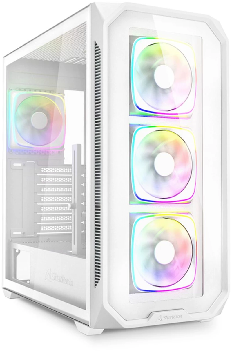Κουτί Μέσος Πύργος ATX Sharkoon AK5G RGB Λευκό