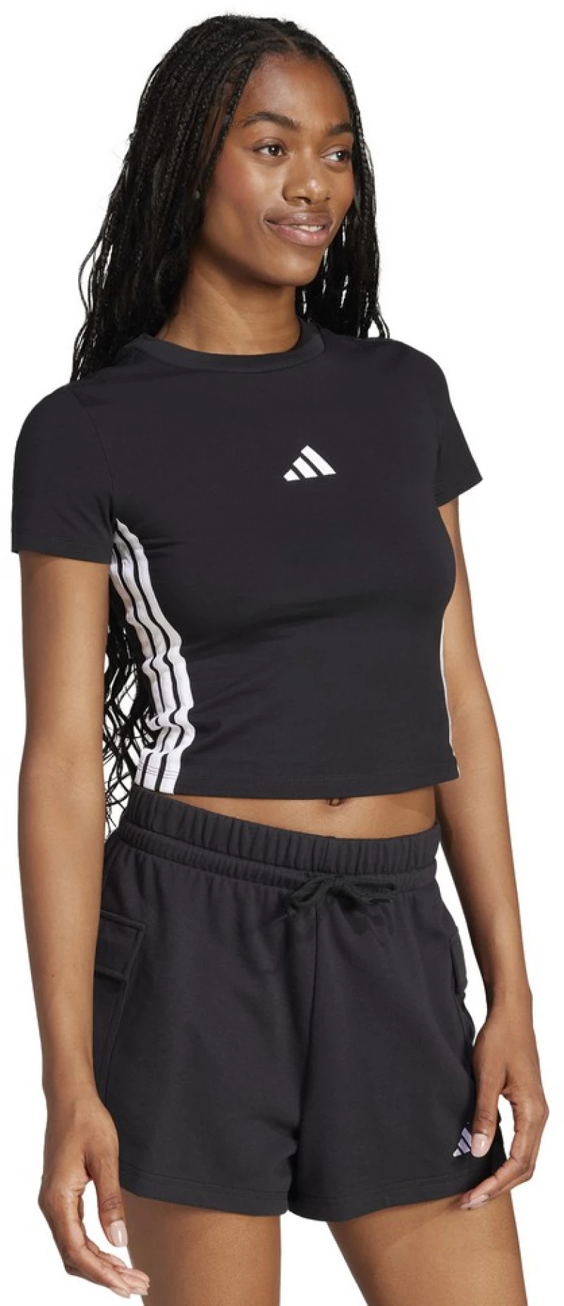 adidas W 3S SJ BABY T JC8325 ADIDAS Μαύρο