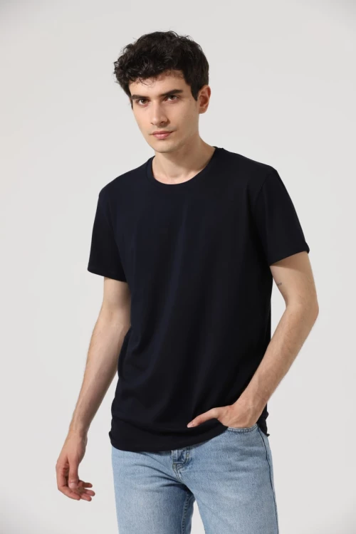 Ανδρικό T-shirt  Σκούρο Μπλε