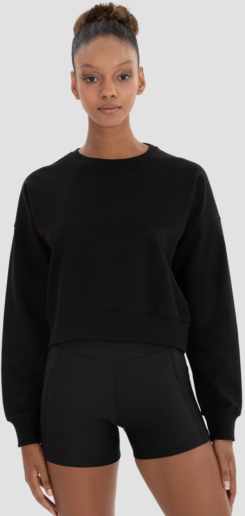 Γυναικείο Αθλητικό Oversized Sweatshirt Μαύρο