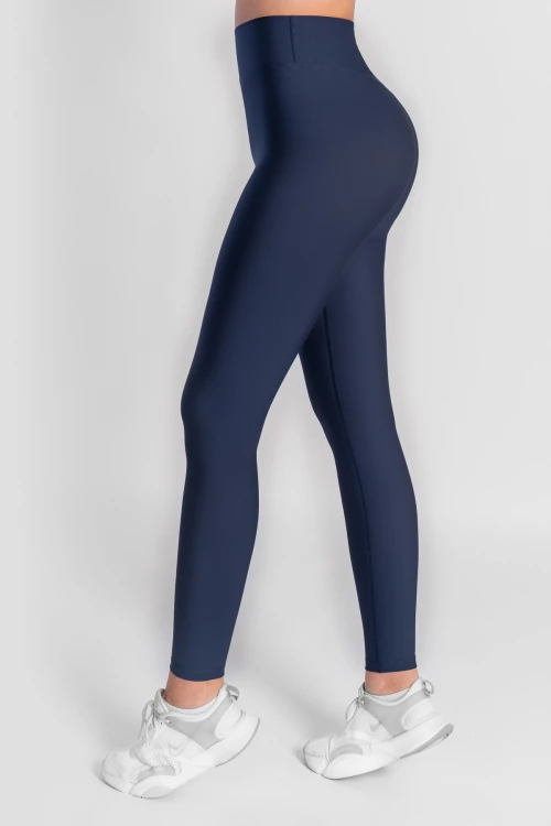Γυναικείο Αθλητικό Κολάν Με V Waist Σκούρο Μπλε