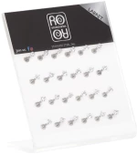 Σκουλαρίκι χειλιού Stainless Steel 3 clip Zircon