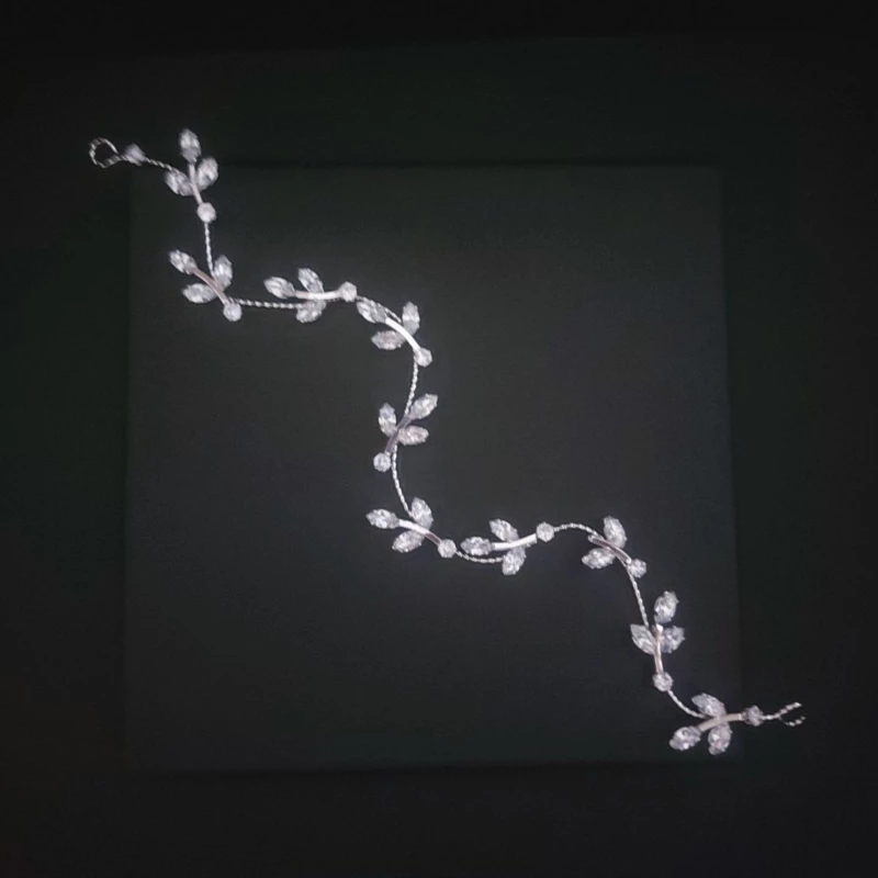 Νυφικό headpiece Zircon 28 cm