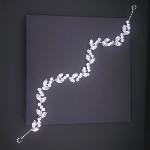 Νυφικό headpiece Zircon 28 cm