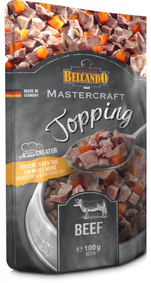 Belcando Mastercraft topping beef με καρότα - 100gr
