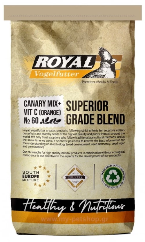 Royal Vogelfutter Canary +vit. C orange No60 20kg - 20KG