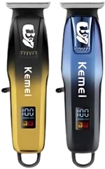 Kemei Επαναφορτιζόμενη Κουρευτική Μηχανή 5W με Οθόνη LCD KM-J03