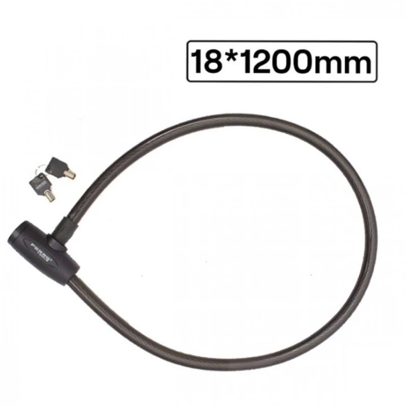 18x1200mm Αντικλεπτική Κουλούρα Μηχανής Ποδηλάτου