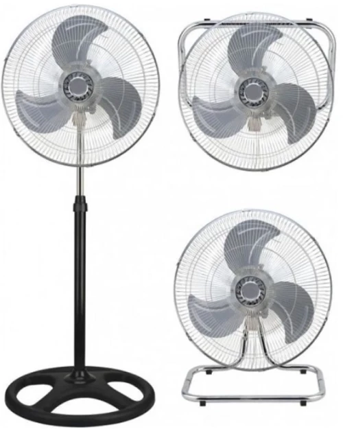 Ανεμιστήρας Δαπέδου με Ορθοστάτη 3 σε 1 50W Διαμέτρου 40cm FM-6136D Μαύρος