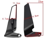 Σετ Καθρέφτες Μοτοσυκλέτας 2τμχ 23cm Real Miror 59073