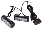 LED Strobe φώτα μπλε/κόκκινο 12V