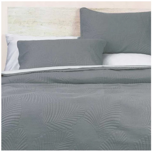 ΚΟΥΒΕΡΛΙ ΥΠΕΡΔΙΠΛΟ ΣΕΤ 3ΤΕΜ (TROPICAL ΓΚΡΙ) - BOREA HOME TROPICAL ΓΚΡΙ / 100% ΜΙΚΡΟΪΝΕΣ (ΥΦΑΣΜΑ) | 100% ΠΟΛΥΕΣΤΕΡ (ΕΣΩΤΕΡΙΚΟ)