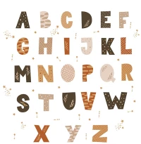 Sipo - Wall Stickers Boho Alphabet
