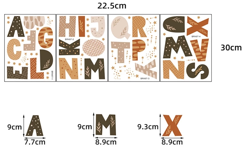 Sipo - Wall Stickers Boho Alphabet