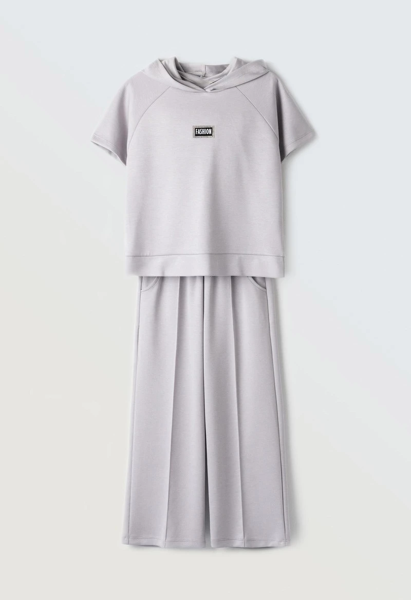 Εβίτα Fashion Σετ Φόρμας Fashion, Γκρι