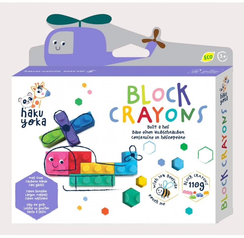Haku Yoka Κηρομπογιές/Τουβλάκια Block Crayons Heli