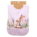 Kiokids Αδιάβροχη Σαλιάρα-Ποδιά με Μανίκια Lavender Bunny