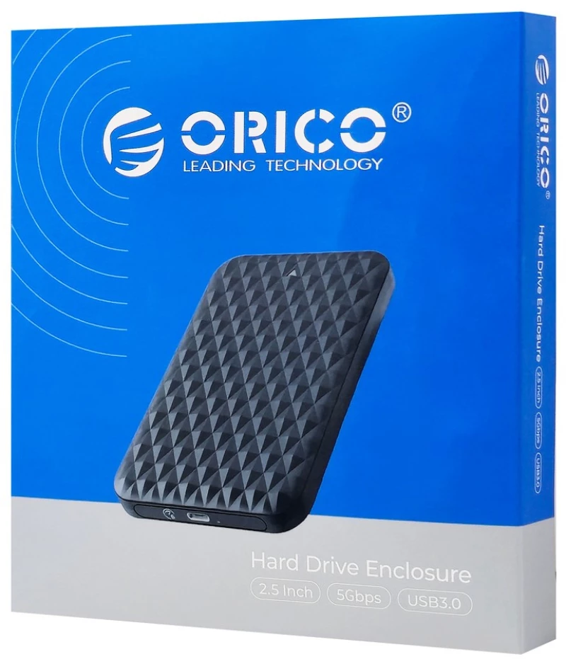 ORICO θήκη για 2.5" SATA HDD/SSD 2520U3-V1, 5Gbps, μαύρη
