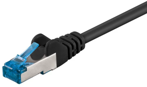 GOOBAY καλώδιο δικτύου 93685, CAT 6A S/FTP, 500MHz, Copper, 1m, μαύρο