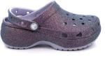Γυναικείο Σαμπό Crocs Platform Irid Glitter Clog Ανατομικό Χρώματος Μωβ 211024-5BR