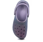 Γυναικείο Σαμπό Crocs Platform Irid Glitter Clog Ανατομικό Χρώματος Μωβ 211024-5BR