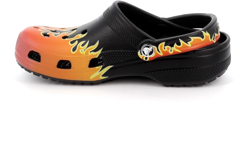 Ανδρικό Σαμπό Crocs Classic Flames Clog Ανατομικό Χρώματος Μαύρο 211004-0C4