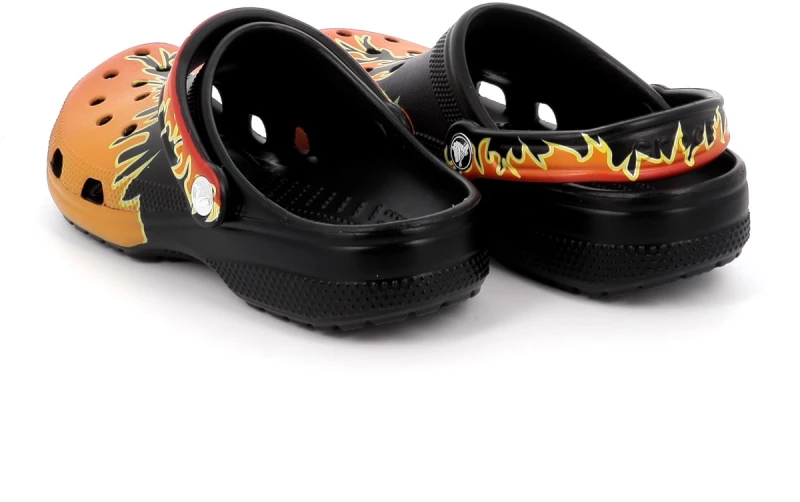 Ανδρικό Σαμπό Crocs Classic Flames Clog Ανατομικό Χρώματος Μαύρο 211004-0C4