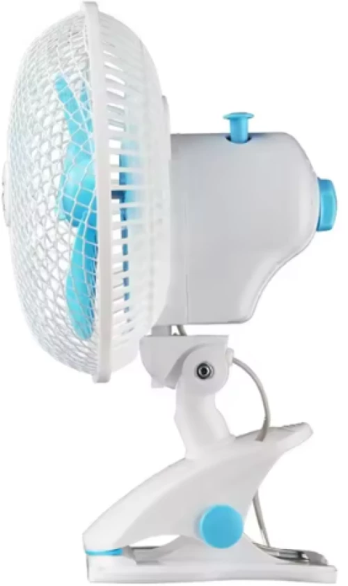 Μίνι Φορητός ανεμιστήρας περιστρεφόμενος 18cm 20W με κλίπ Λευκό