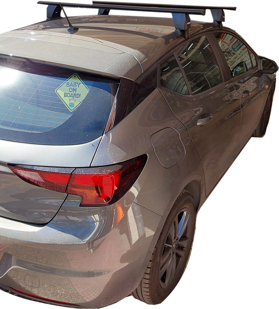 MENABO Kit Μπάρες οροφής Αλουμινίου MENABO Delta - Πόδια για Opel Astra K 2016+ 2 τεμάχια  ΜΠ.OASTRAK.32