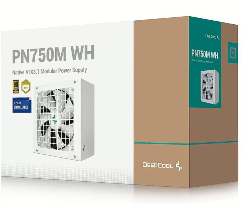 Power Supply|DEEPCOOL|PN750M|750 Watts|Efficiency 80 PLUS GOLD|PFC Active|MTBF 100000 hours|R-PN750M-FC0W-EU