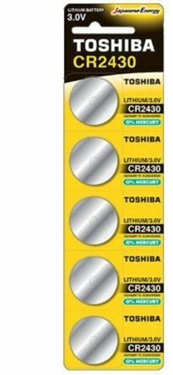 Επαναφορτιζόμενες Μπαταρίες Toshiba CR2430-PW-BP-5 3 V