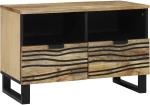 vidaXL ντουλάπα τηλεόρασης 70x33.5x46 cm από μασίφ ξύλο μάνγκο