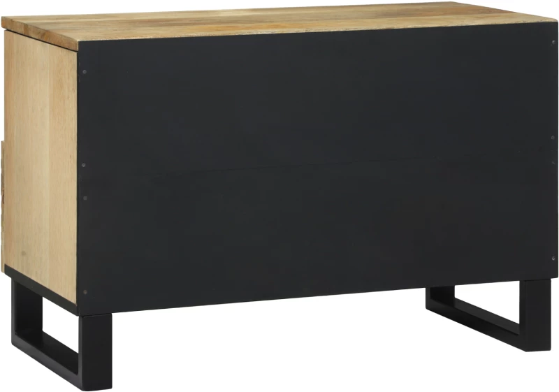vidaXL ντουλάπα τηλεόρασης 70x33.5x46 cm από μασίφ ξύλο μάνγκο