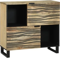 vidaXL Ντουλάπι 80x33.5x75 εκ. Στερεό Ξύλο Μάνγκο