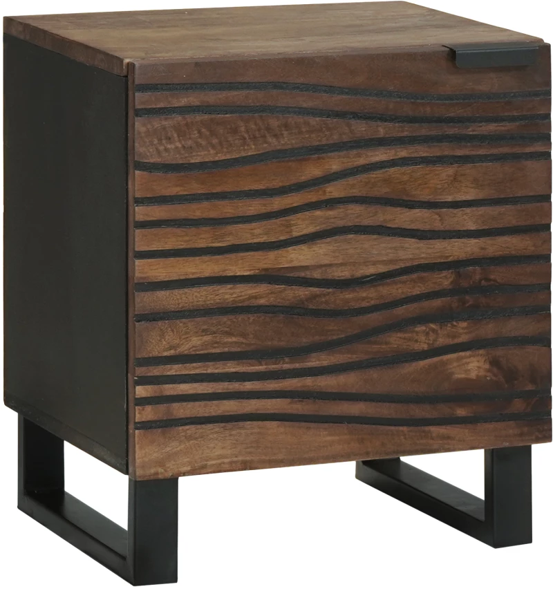 vidaXL Κομοδίνα 2 τεμ 40x33,5x46 cm Μασίφ ξύλο καρύδας