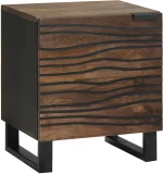 vidaXL Κομοδίνα 2 τεμ 40x33,5x46 cm Μασίφ ξύλο καρύδας