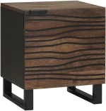 vidaXL Κομοδίνα 2 τεμ 40x33,5x46 cm Μασίφ ξύλο καρύδας