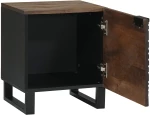 vidaXL Κομοδίνα 2 τεμ 40x33,5x46 cm Μασίφ ξύλο καρύδας