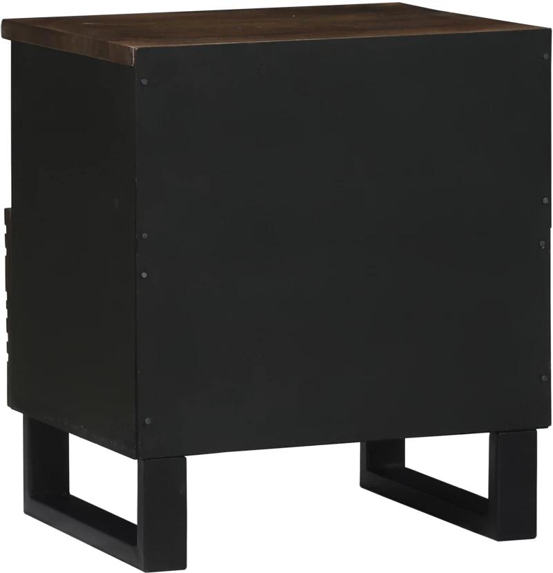 vidaXL Κομοδίνο 40x33x46 εκ. Μασίφ ξύλο καρυδιάς
