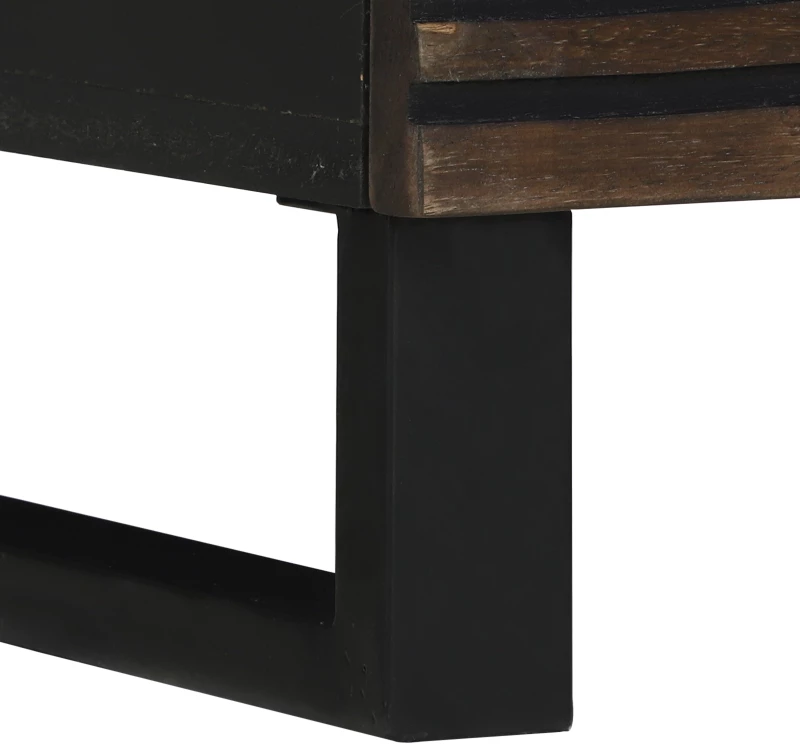 vidaXL Κομοδίνο 40x33x46 εκ. Μασίφ ξύλο καρυδιάς