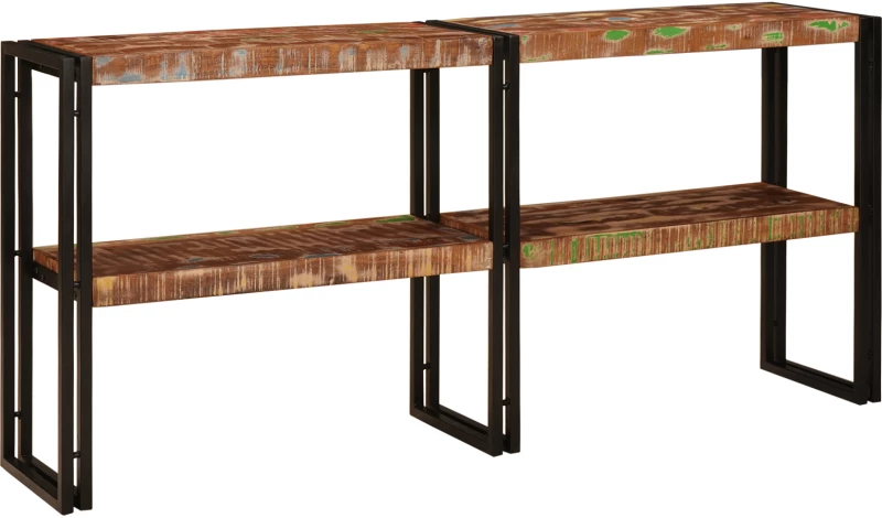 vidaXL Τραπέζι Κονσόλας 160x33x75 εκ Μασίφ Ξύλο Ανάκτηση