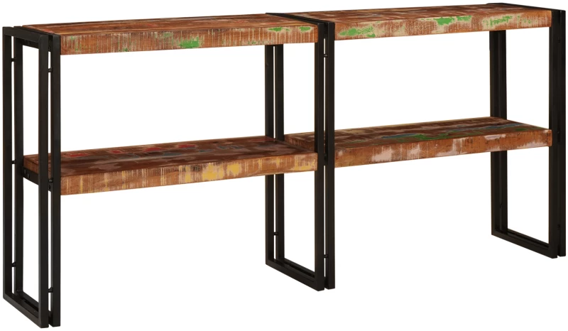 vidaXL Τραπέζι Κονσόλας 160x33x75 εκ Μασίφ Ξύλο Ανάκτηση