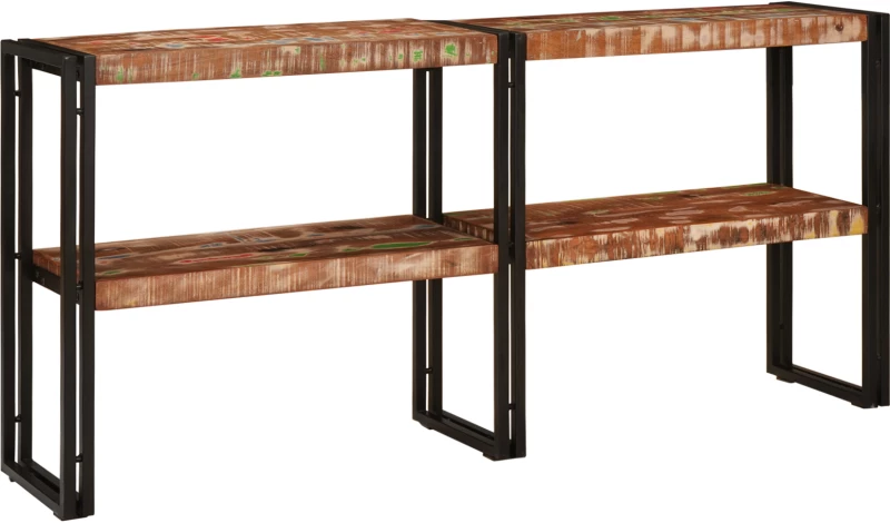 vidaXL Τραπέζι Κονσόλας 160x33x75 εκ Μασίφ Ξύλο Ανάκτηση
