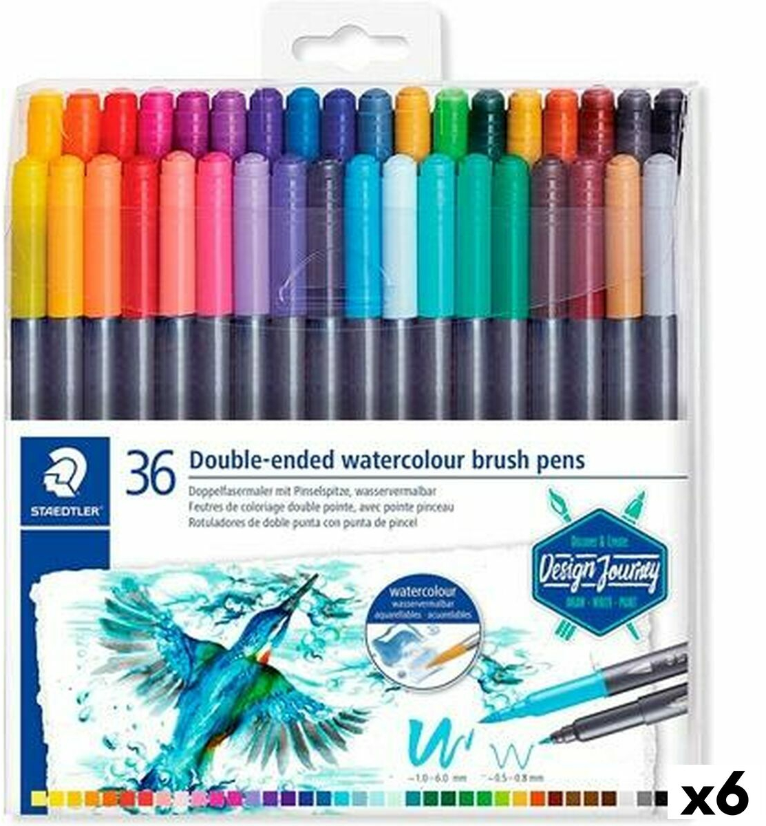 Σετ Μαρκαδόροι Staedtler Design Journey (6 Τεμάχια) (x6)