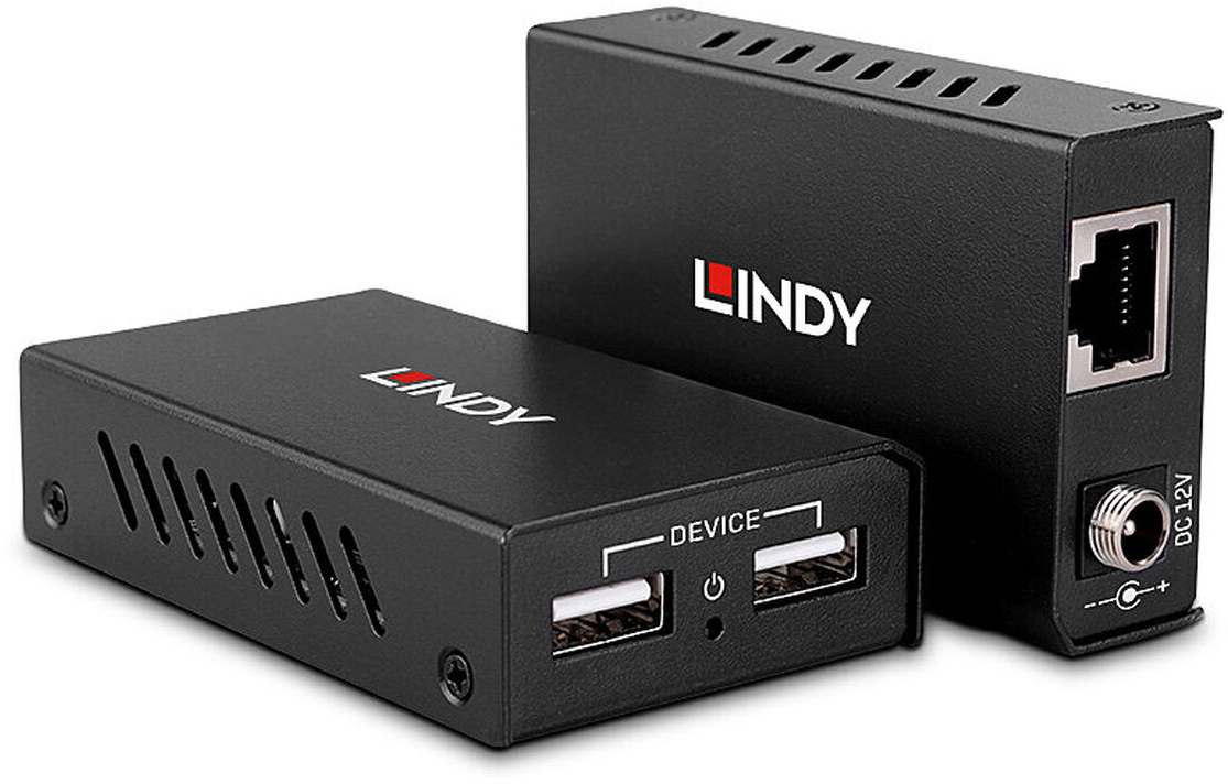 Αντάπτορας USB σε Δίκτυο RJ45 LINDY 43408 Μαύρο