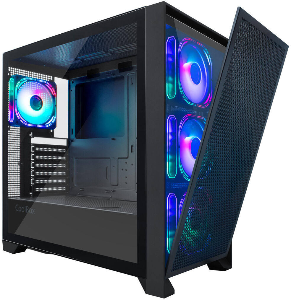Κουτί Μέσος Πύργος ATX CoolBox COO-CHAGE2000-0 Μαύρο